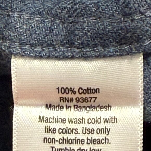 Mutual Weave Men's Long Sleeve Flap Pockets Collared Blue Shirt Size Small NWT - Picture 8 of 10